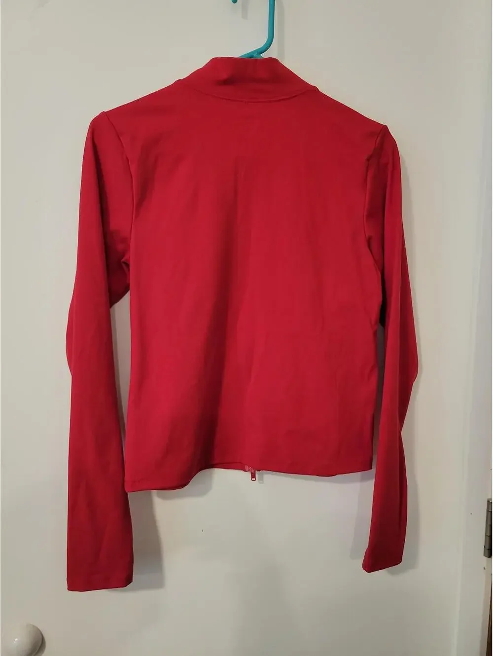 Wild Fable ButterBliss Red Zip-Up Jacket, Size Large - Picture 3 of 5